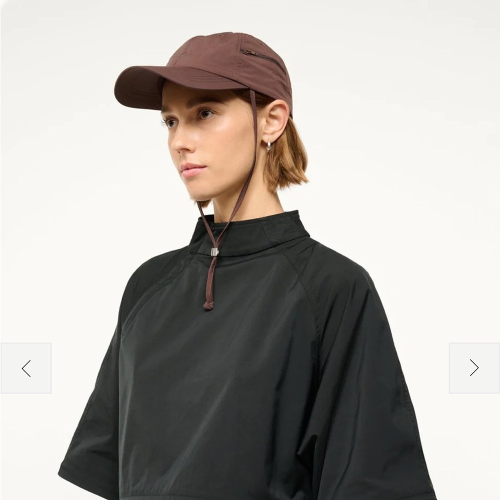 Staud baseball cap. Espresso. One size